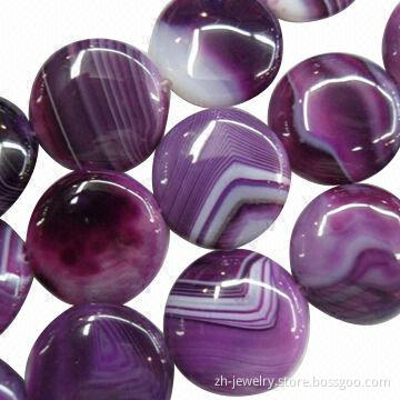 Agate coin/button beads, 100% naturally gemstone, different size (2-100mm) shape, style can be made